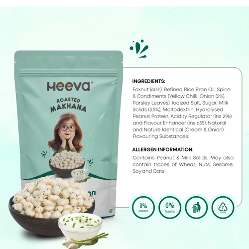 50G Heeva Makhana Cream & Onion