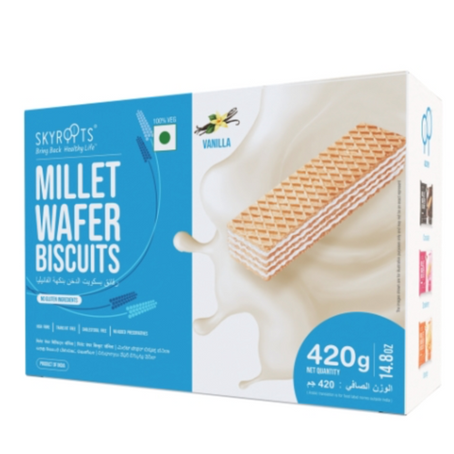 Millet Wafer Biscuits Vanilla