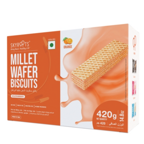 Millet Wafer Biscuits Orange