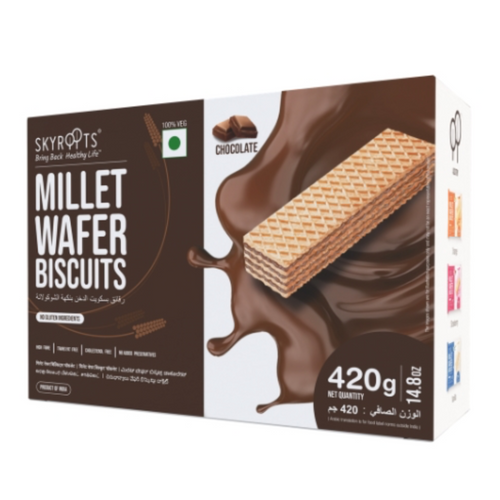 Millet Wafer Biscuits Chocolate