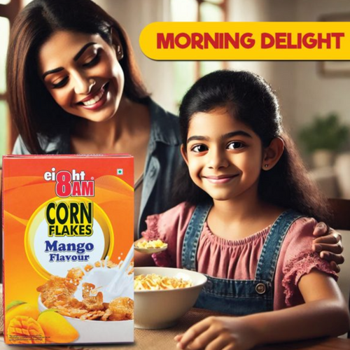 8AM Corn Flakes Mango Flavour, 300g