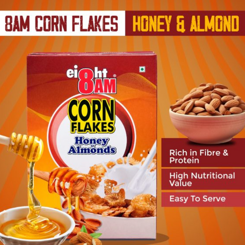 8AM Corn Flakes Honey & Almond, 300g
