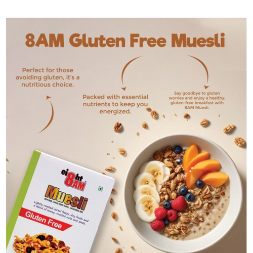 8AM Gluten Free Muesli, 425g