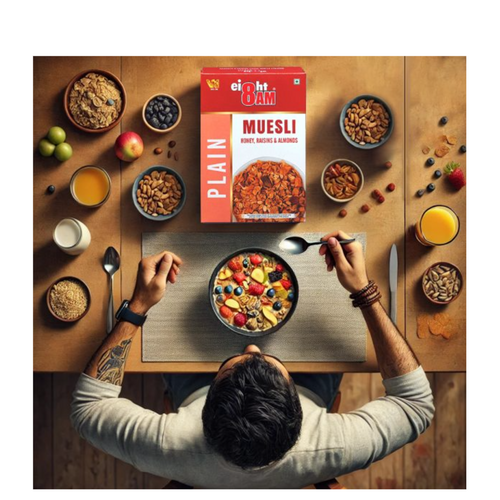 8AM Muesli with Honey, Raisins and Almonds, 425g