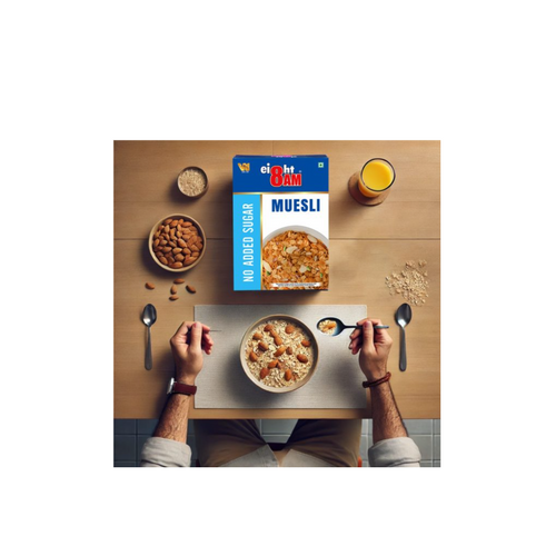 8AM No Added Sugar Muesli with Almonds, 425g