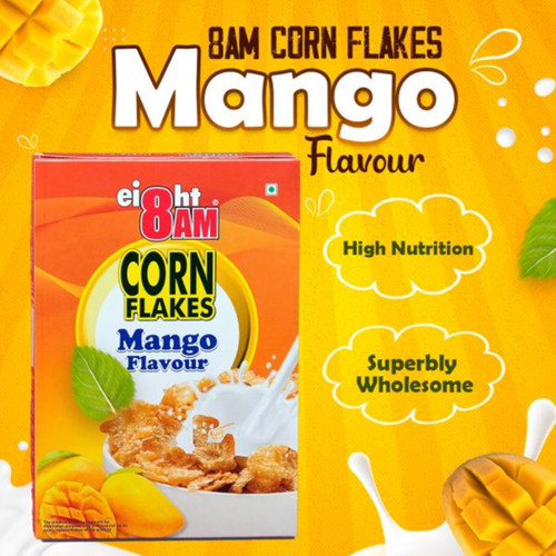 8AM Corn Flakes Mango Flavour, 300g