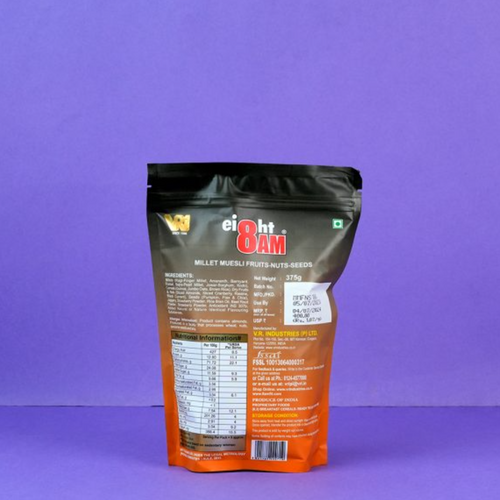 8AM Millet Muesli Fruits-Nuts-Seeds, 375g