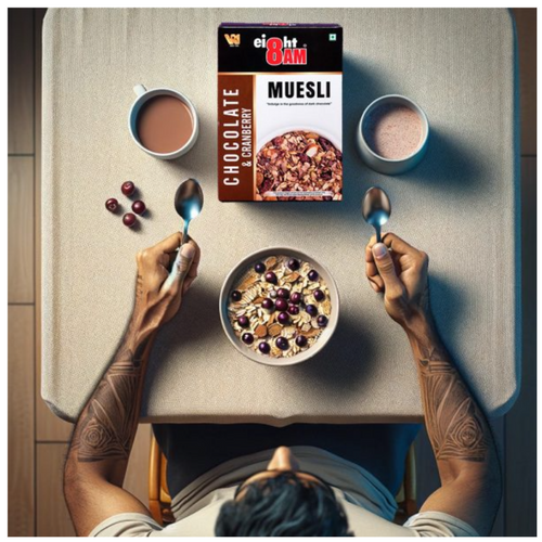 8AM Muesli Chocolate & Cranberry, 425g