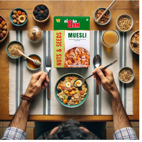 8AM Muesli Nuts & Seeds, 425g