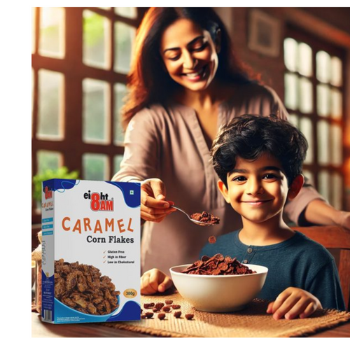 8AM Caramel Corn Flakes, 300g