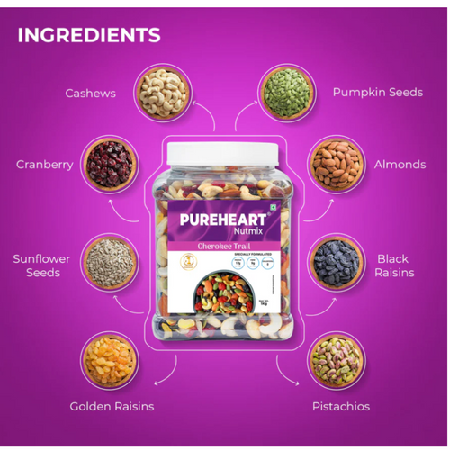 Pureheart Cherokee Trail Mix Natural Premium Mix Nuts