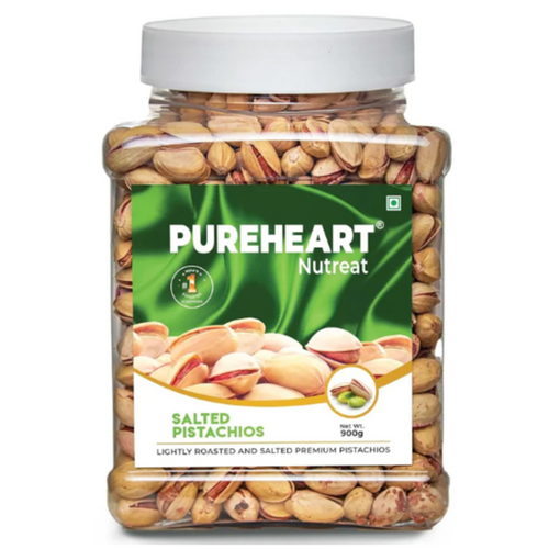 Pureheart Nutreat Salted Pistachios Natural Premium Lightly Roasted Dry Fruit - Delicious & Crunchy Pista