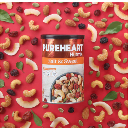 Pureheart Nutmix Salt & Sweet Dry Fruits Premium Salted Mix Nuts