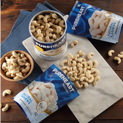 PUREHEART Nutreat Natural Cashews Premium Whole