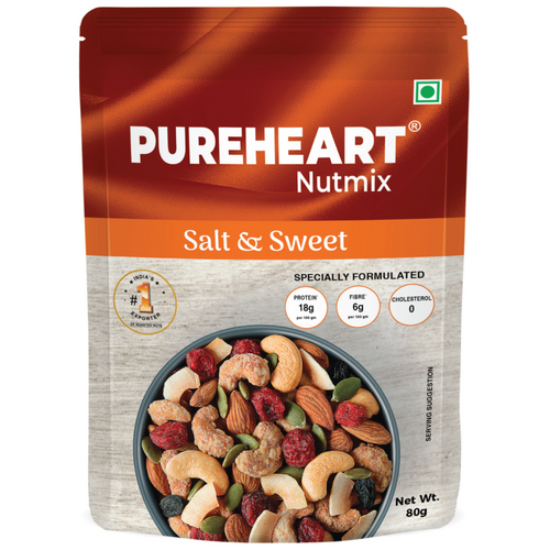 Pureheart Nutmix Salt & Sweet Dry Fruits Premium Salted Mix Nuts