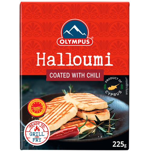 Halloumi Cheese P.D.O. Coated with Chili