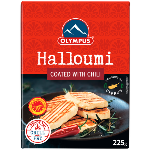 Halloumi Cheese P.D.O. Coated with Chili