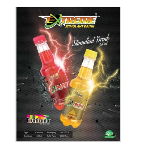 Fruiticana Extreme Carbonated Stimulant Drink 330 ml