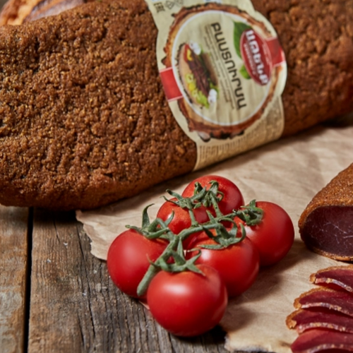 Raw-dried Basturma, white rind