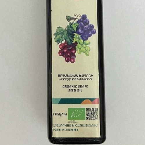 Organic grape seed oil