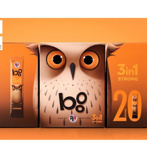 BOO 3in1 Strong Instant Coffee Drink