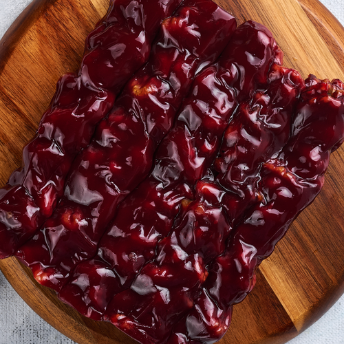 Sweet sujukh with walnuts and pomegranate flavor