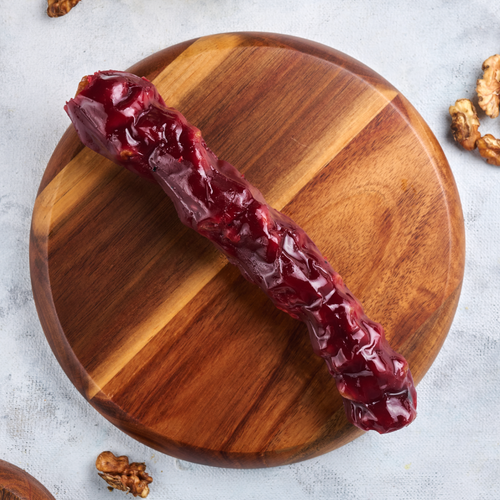 Sweet sujukh with walnuts and pomegranate flavor