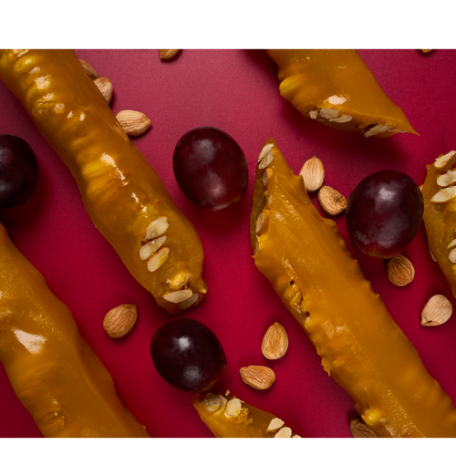 Sweet sujukh with apricot kernels  100g.