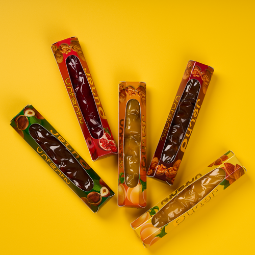 Sweet sujukh with hazelnut 100g.