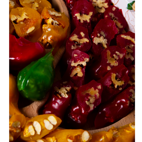 Sweet sujukh with walnut and pomegranate syrup 140g.