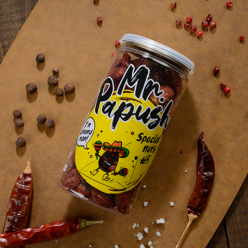 Mr. Papush Special Nuts #5 Almonds three peppers 150g.