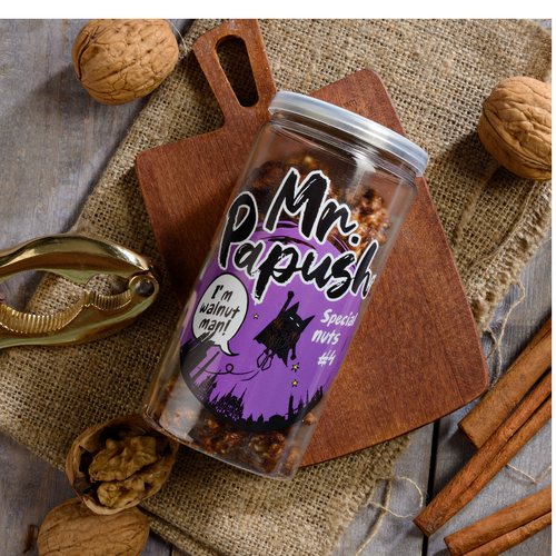 Mr. Papush Special Nuts #4 Walnuts with cinnamon 100g.