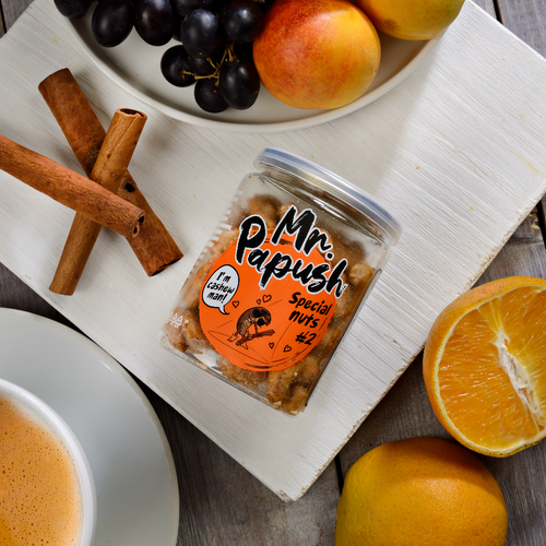 Mr. Papush Special Nuts #2 Cashews - orange, cinnamon 80g.