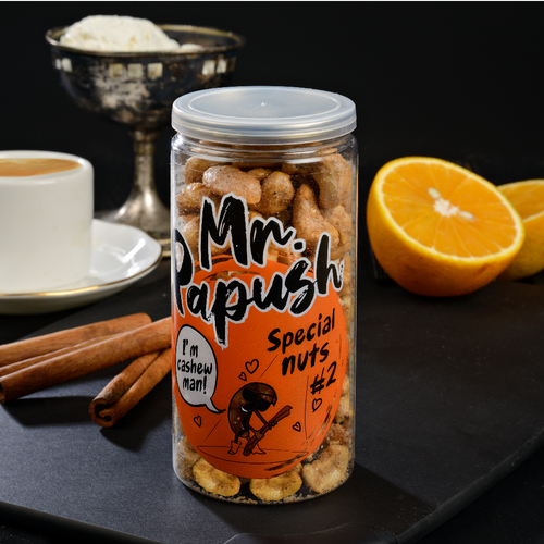 Mr. Papush Special Nuts #2 Cashews - orange, cinnamon 140g.