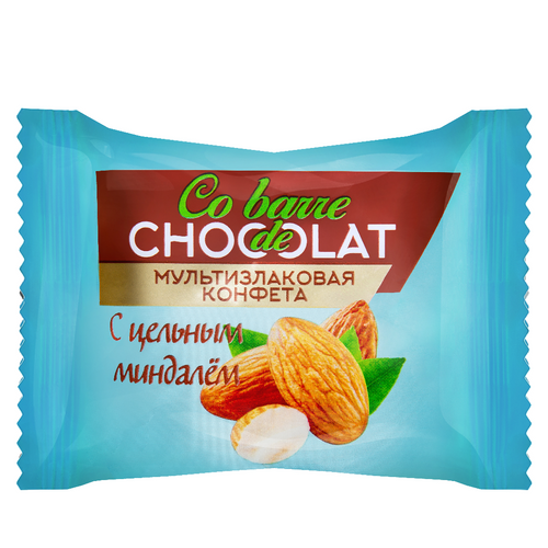Multigrain bar Co barre de CHOCOLAT with almonds