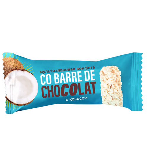 Multigrain bar Co barre de CHOCOLAT with coconut