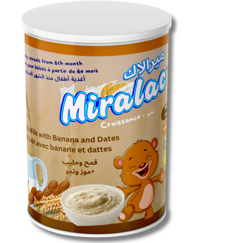 Miralac wheat milk banana and dates