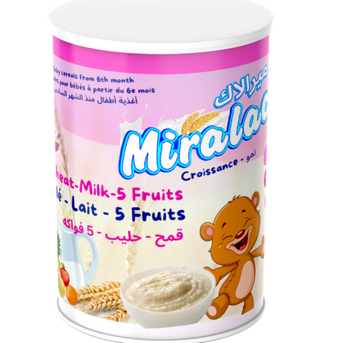 Miralac wheat milk and 5 Fruits