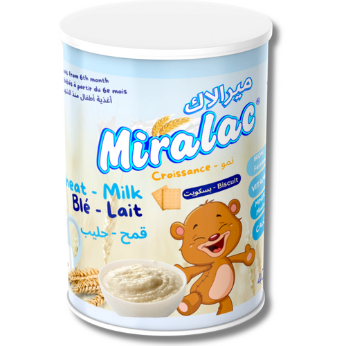 Miralac wheat milk and biscuits