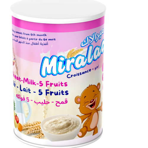 Miralac wheat milk and 5 Fruits