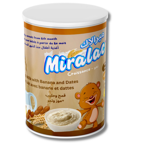 Miralac wheat milk banana and dates