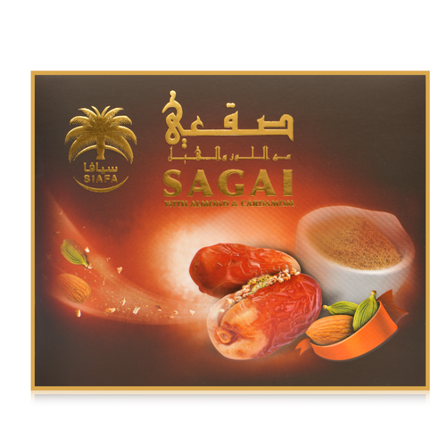 Sagai dates stuffed almonds and cardamom 300GM