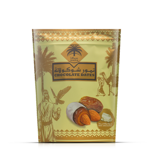 Dates with White Chocolate and Almond 100 gms