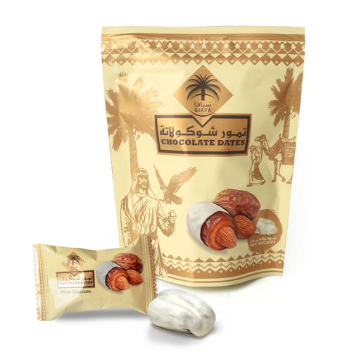 Dates with White Chocolate and Almond 100 gms