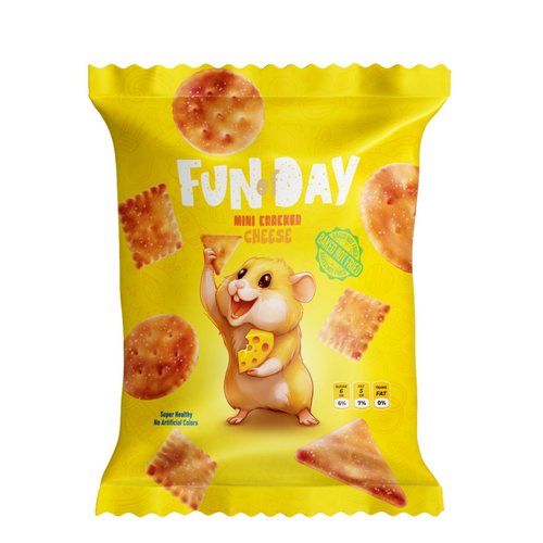 Fun Tasty Day Mini Crackers BBQ & Ketchup Flavour