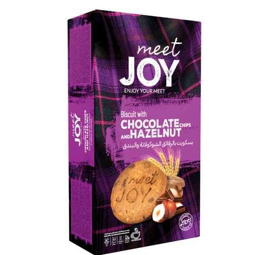 Meet JOY Biscuit with Chocolate Chips & Hazelnuts 200g