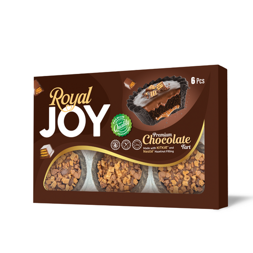 Royal Joy Premium Chocolate Tart with KITKAT and Hazelnut Filling