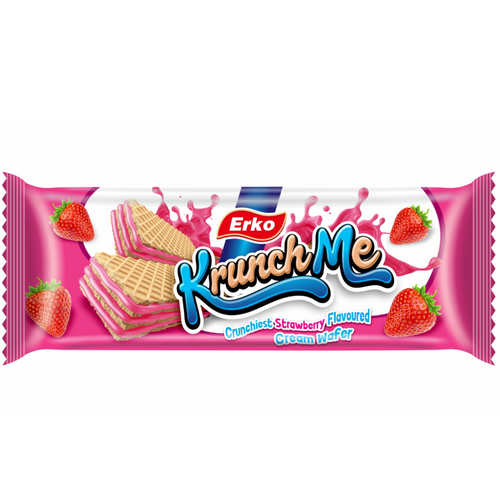 Erko KRUNCH ME WAFER BISCUIT STRAWBERY