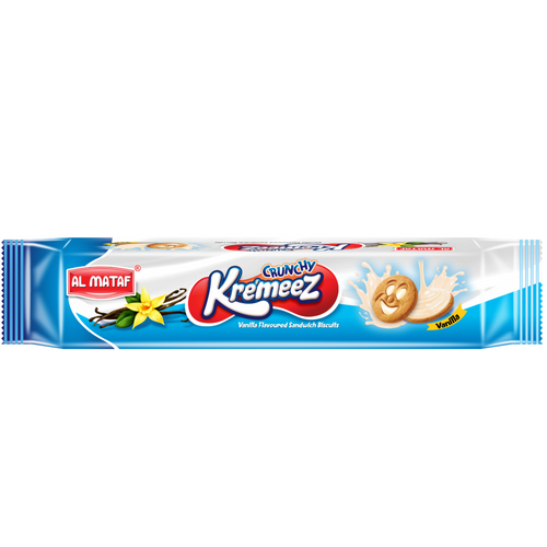 Al Mataf Kre’meez Cream Biscuits Vanilla Flavor