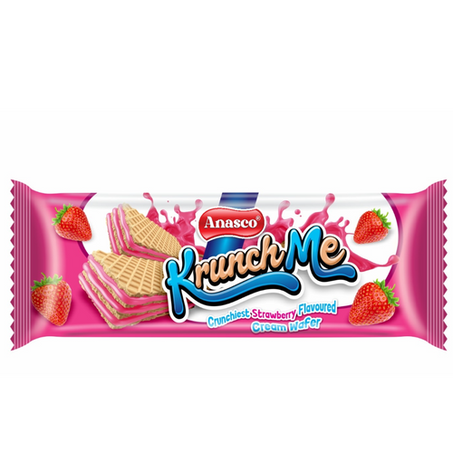 Anasco KRUNCH ME WAFER BISCUIT STRAWBERY